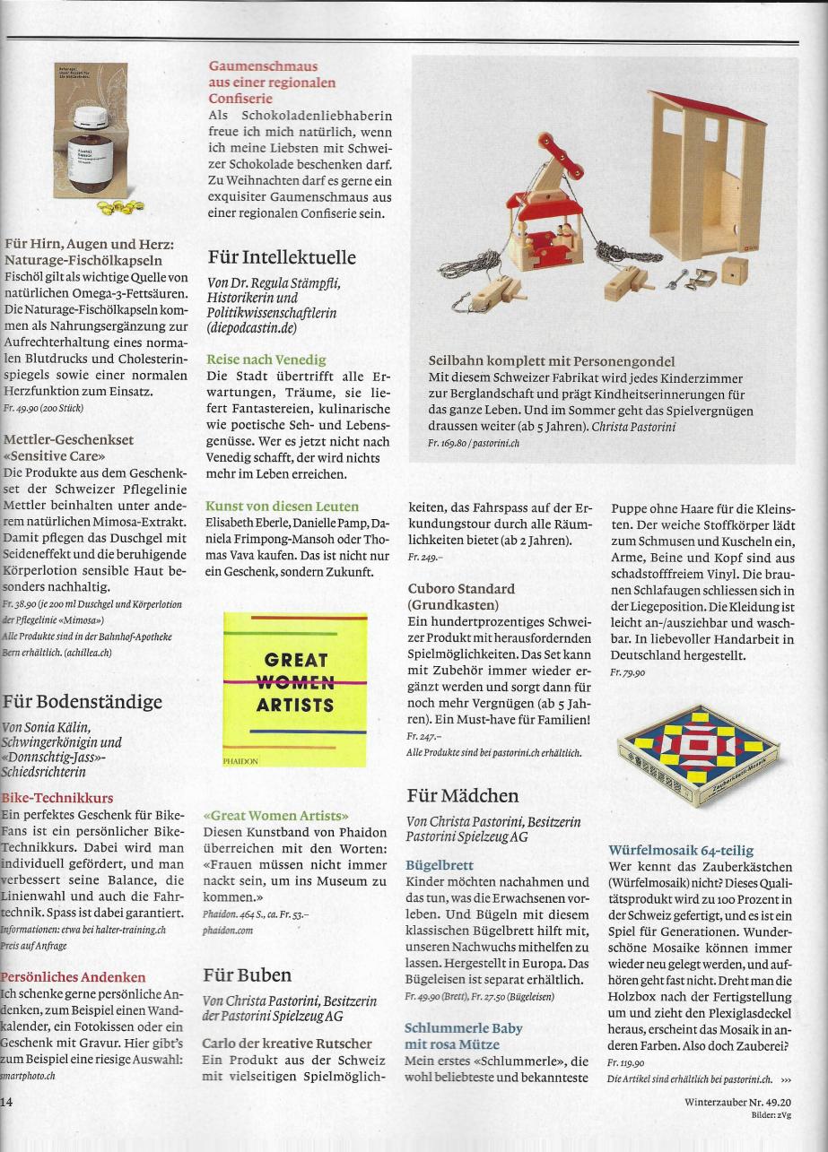 Weltwoche Nr. 49 / 2020 Weihnachtsempfehlungen